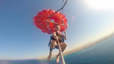Parasailing Hurghada is a water based adventure activity where you fly above the sea while being pulled by a boat
